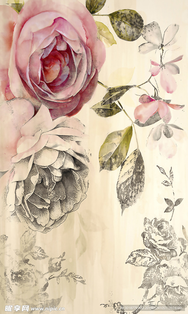 玄关花纹