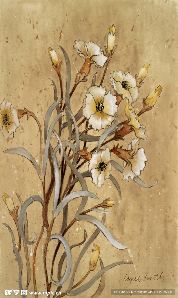 玄关花纹