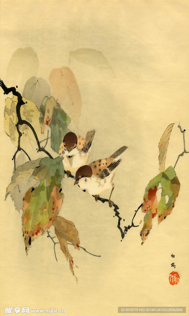 玄关花纹