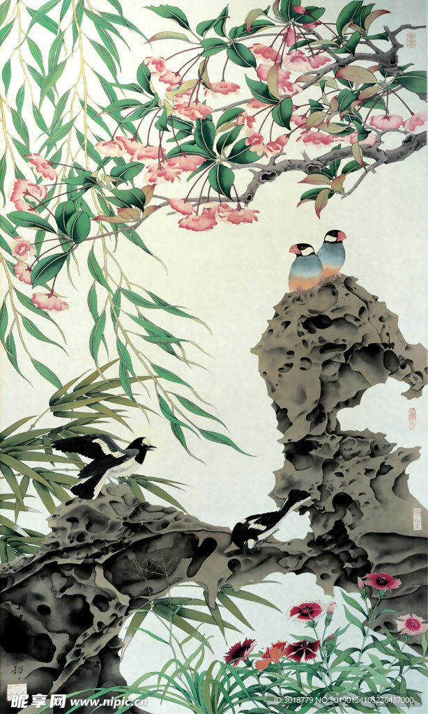 玄关花纹