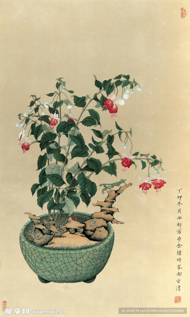 玄关花纹