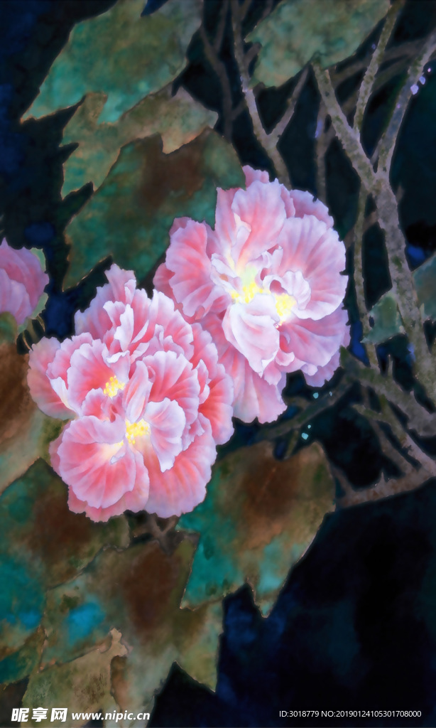 玄关花纹