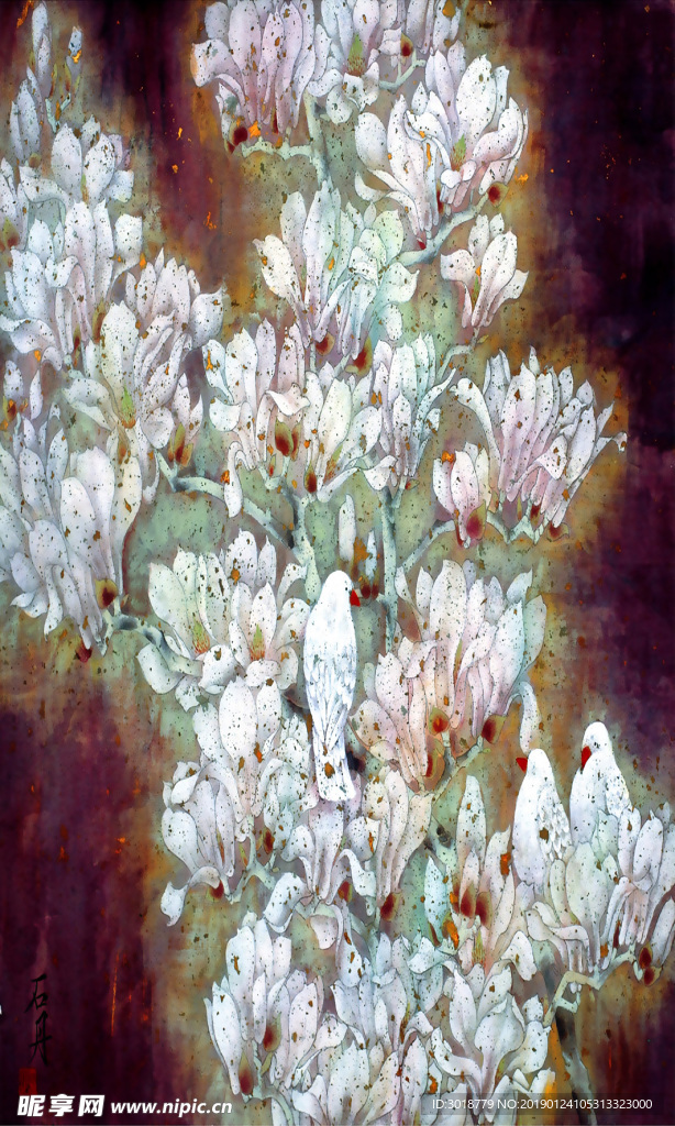 玄关花纹