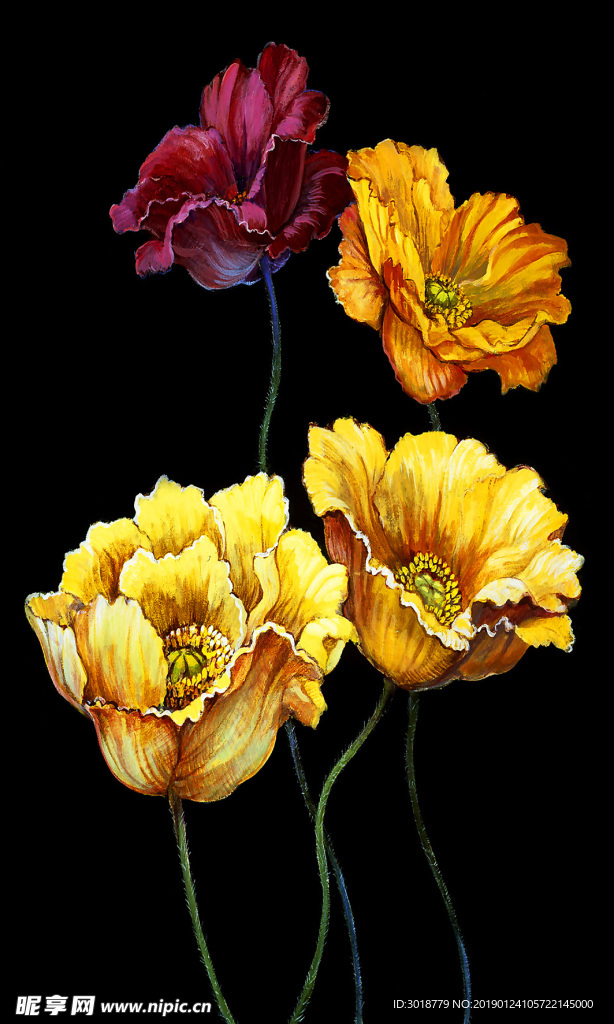 玄关花纹