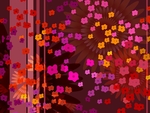 红色的碎花绘画背景素材