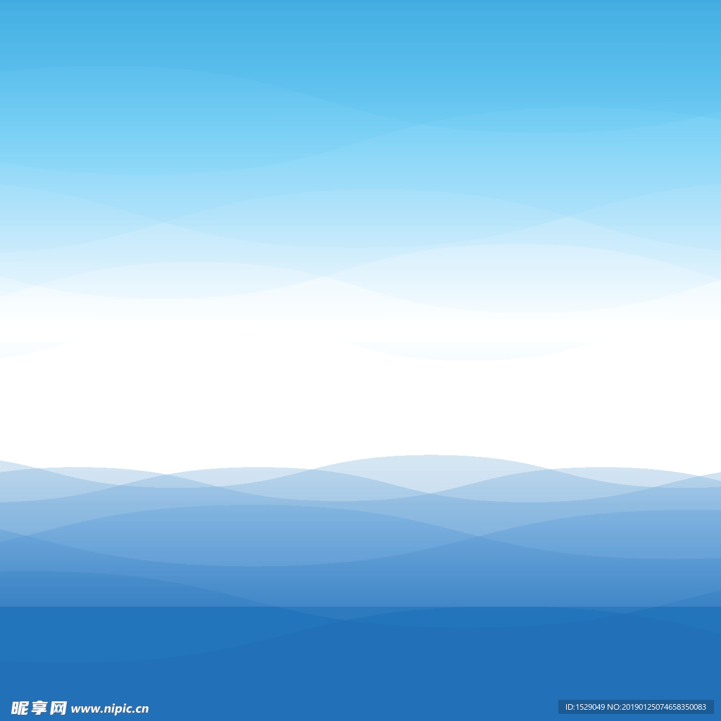 蓝色海面