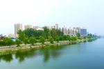 湖边建筑图