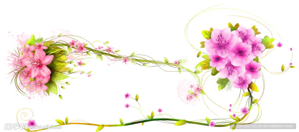 小碎花  水彩花 花纹  背景