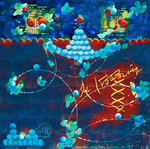 抽象色彩艺术厚涂创意油画