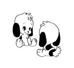 原创动物卡通 小狗