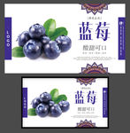 蓝莓海报水果海报蓝莓展架