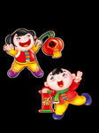卡通新年元素