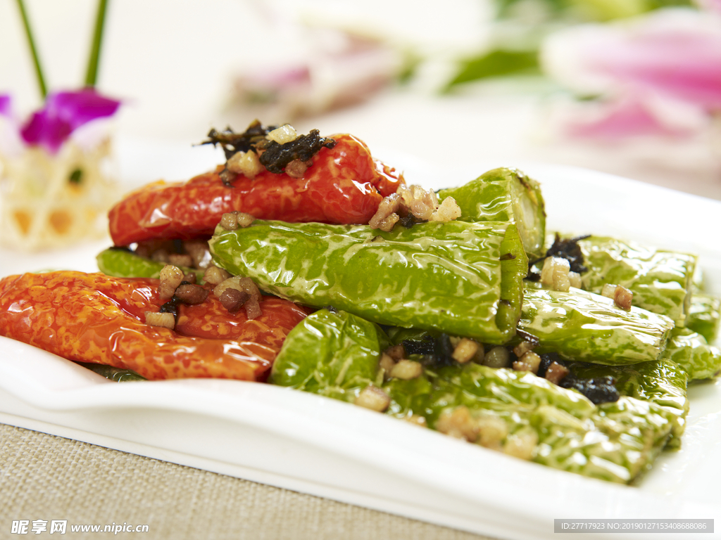 榄菜肉碎虎皮椒