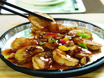 铁板鹅肝酿茄夹