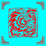 鸡剪纸