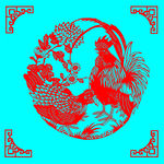 鸡剪纸