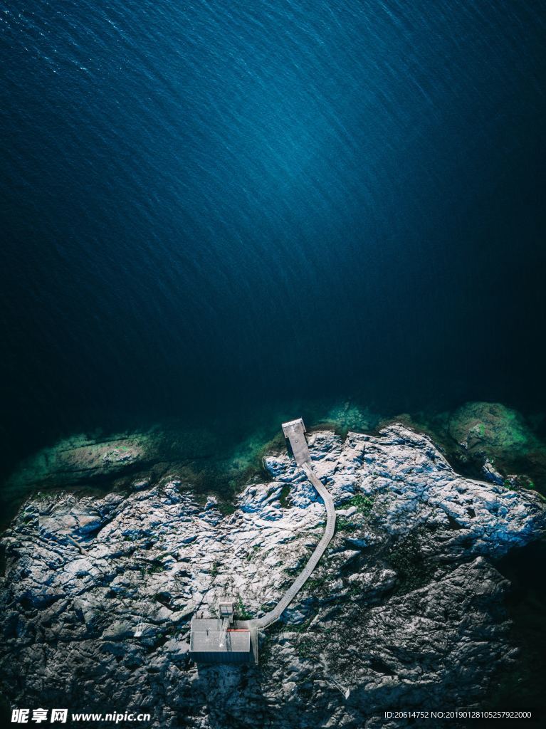 俯视大海风景