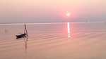 夕阳小船