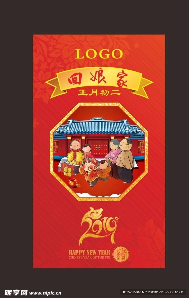 春节 喜庆 朋友圈 大年初二