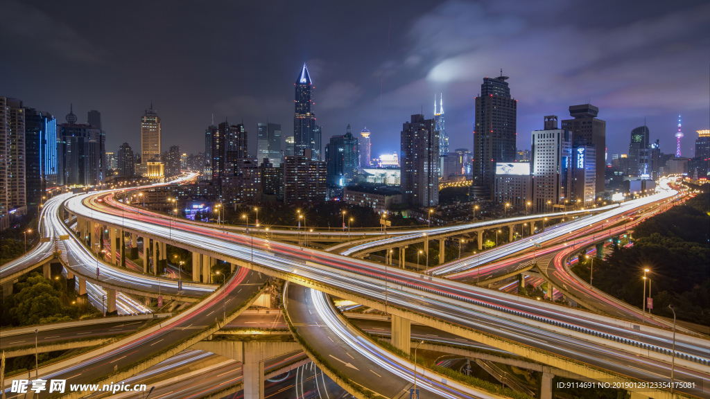 高速夜景