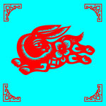 兔子剪纸
