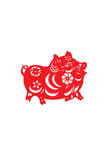 猪剪纸