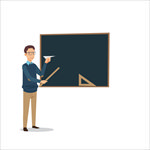 矢量卡通教学图片