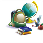 矢量卡通教学图片