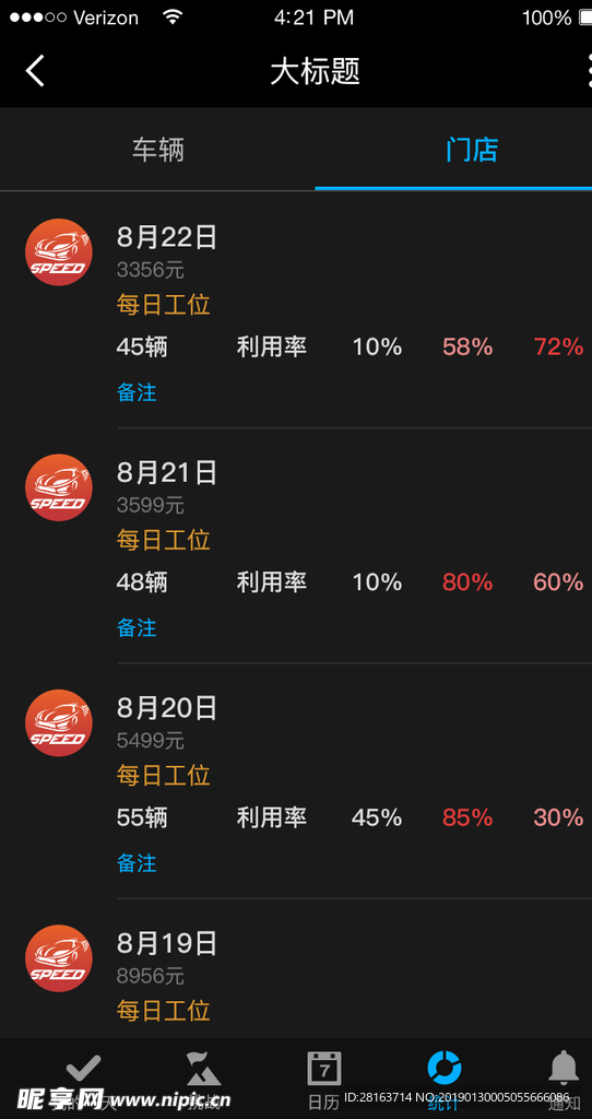 移动端门店信息列表设计