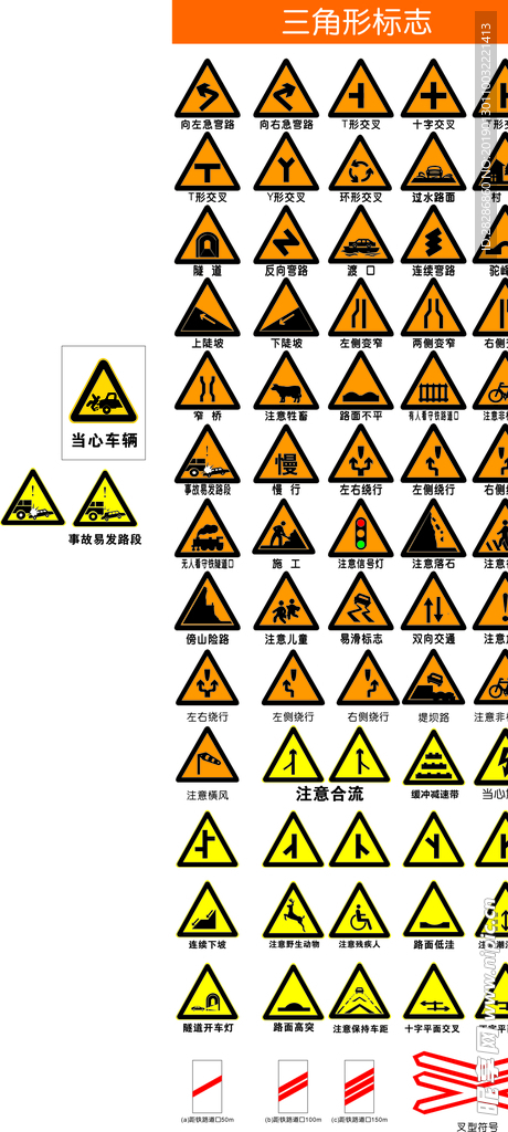 三角形交通标志牌