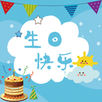 生日快乐文字头像