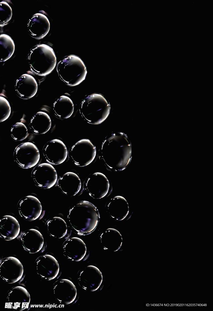 气泡特写