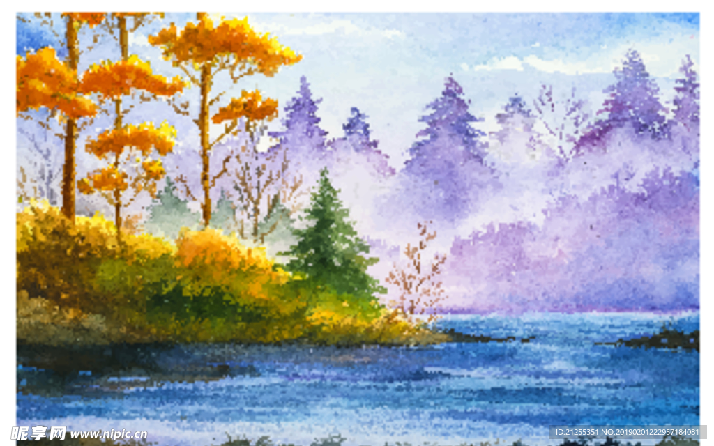 卡通风景