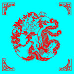 凤穿牡丹剪纸