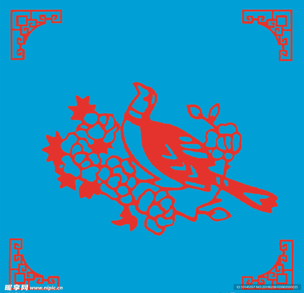 花鸟剪纸