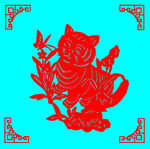 猫咪剪纸