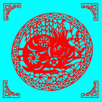 兔子剪纸