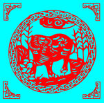 牛剪纸