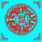 龙凤呈祥剪纸