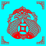 双鱼剪纸
