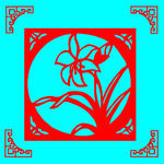 花卉剪纸