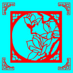 花卉剪纸
