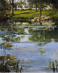精美山水风景景物油画装饰画