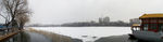 北京西海湿地公园雪后全景