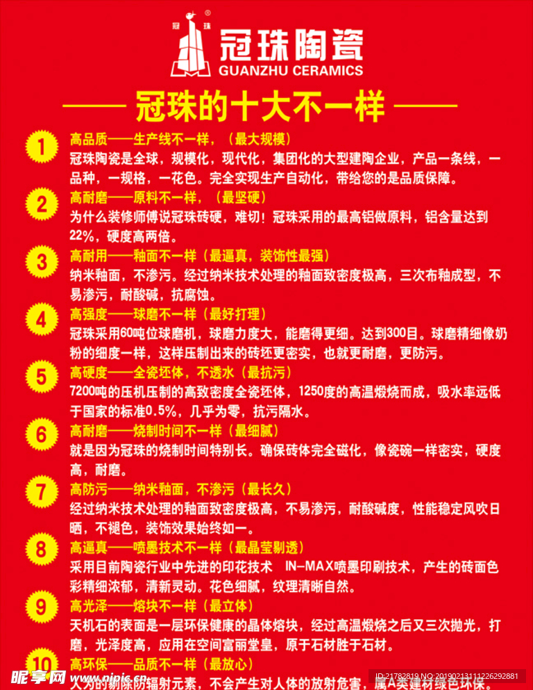 冠珠十大不一样