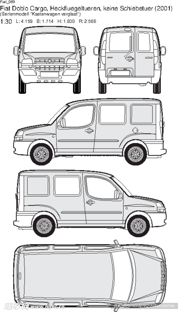 手绘汽车设计图Fiat