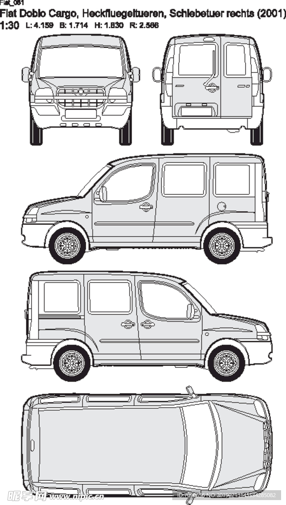 手绘汽车设计图Fiat