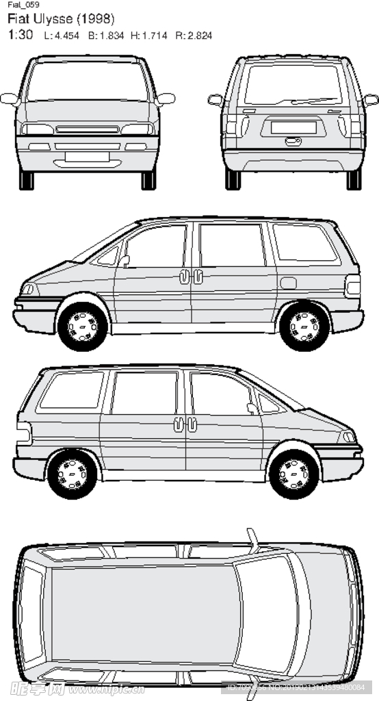 手绘汽车设计图Fiat