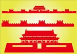 天安门 城墙 长城 AI矢量