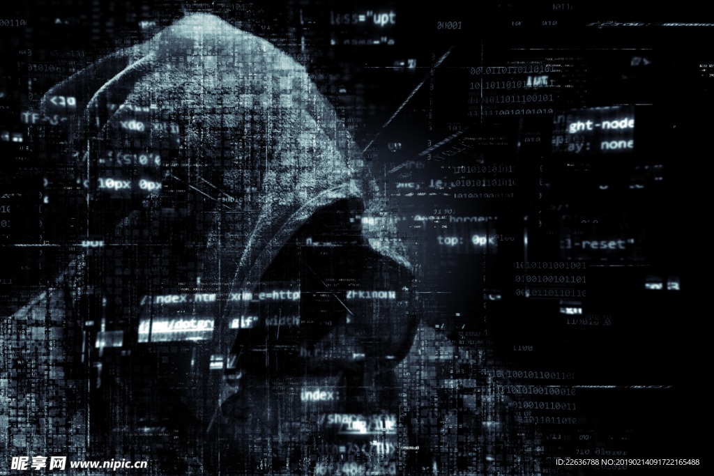 互联网安全黑客大数据素材壁纸